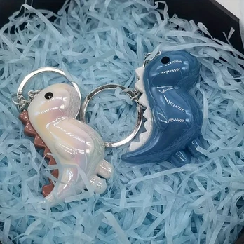 3D dinozaurų raktų pakabukas, Žalias