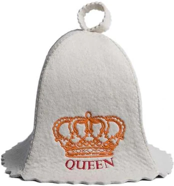 Pirties kepurė - QUEEN, balta