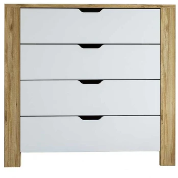 Kalune Design Komoda Nisan 1600-026 - Baltas, Walnut