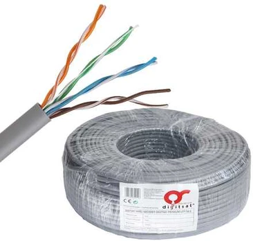 Skręka DIGITSAT UTP Cat.6 CU PVC 100m wewn. Pilka