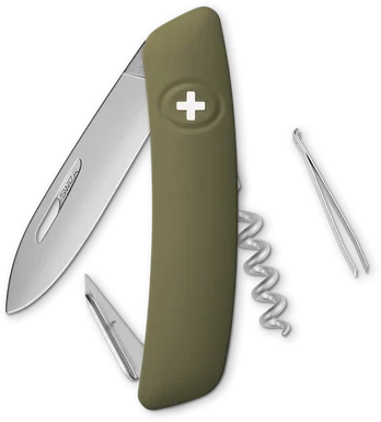 Šveicariškas peiliukas Swiza D01, Olive