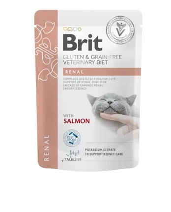 Brit Veterinary Diets Renal konservai katėms, 85 g