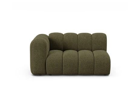 Left Modular Sofa, "Lupine", 2 Seats, 145x95x70, Green