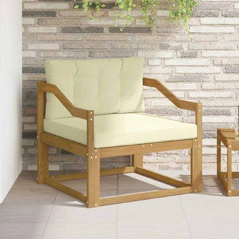 Lauko Vidurinis Sofa Poliesteris Balta