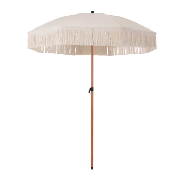 Sodo skėtis Patio, 200 cm, balta/smėlio