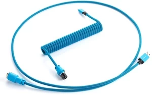 Klaviatūros laidas Cablemod Pro Coiled Keyboard Cable USB-C / USB Typ-A 150cm, žydra