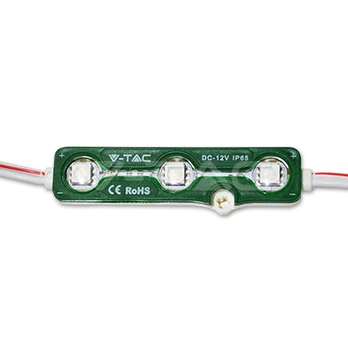 LED Modulis 3SMD, IP67, SMD5050, žalia šviesos spalva