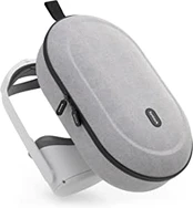 Syntech Carry Case Compatible with Meta/Oculus Quest 2 Accessories VR Headset with Elite Strap, Touch Controllers and Other VR Accessories, Premium Material & Ultra Sleek Design, grey