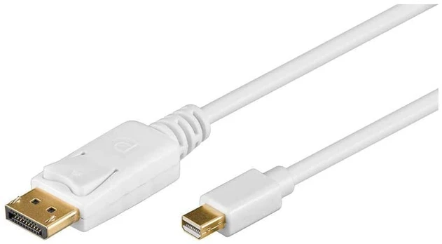 Kabelis Goobay Mini DisplayPort 1.2 White 1 m