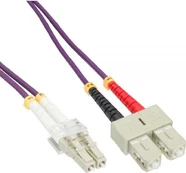 Inline Linijinis šviesolaidinis patchcord LC/SC, 50/125 µm, OM4 15m (88655P)
