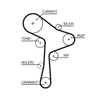 GATES GAT5678XS Timing belt