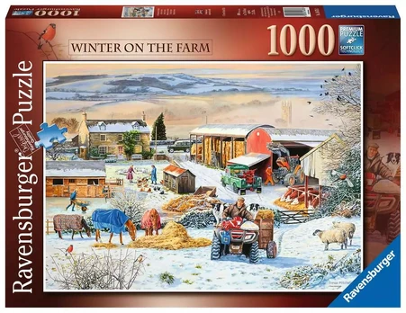 Ravensburger dėlionė „Žiema ūkyje“, 1000 det.