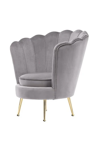 Fotelis Barbara 125, pilkos/taupe spalvos