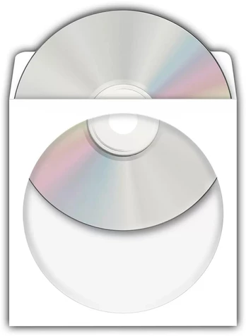 HERMA CD-Papierhüllen baltas mit Klebefläche 100 St.