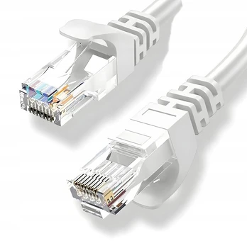 Kabelio eterneto kabelis u/utp 5e rj45 / rj45 10 m baltas internetas