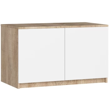 Antresolė spintai S90, ąžuolo/balta