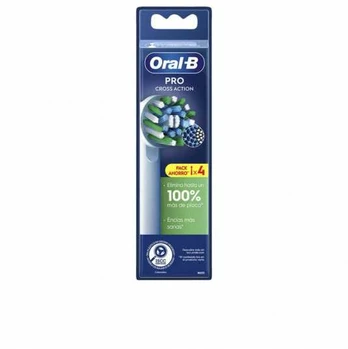 Oral-B CROSS ACTION heads #baltas 4 u