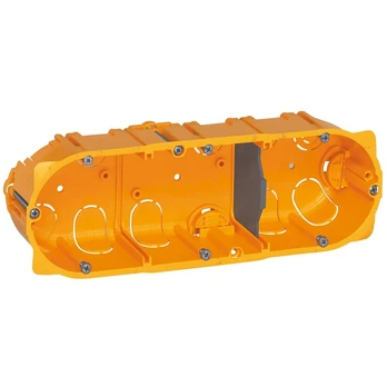 3 vietų dėžutė į gipsą Legrand 080043 (40mm)