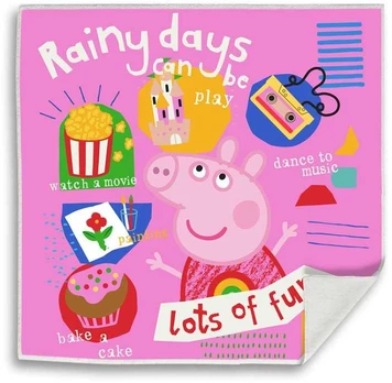 Peppa Pig Rainy Fun Magic rankšluostis veidui, rankšluostis 30x30cm