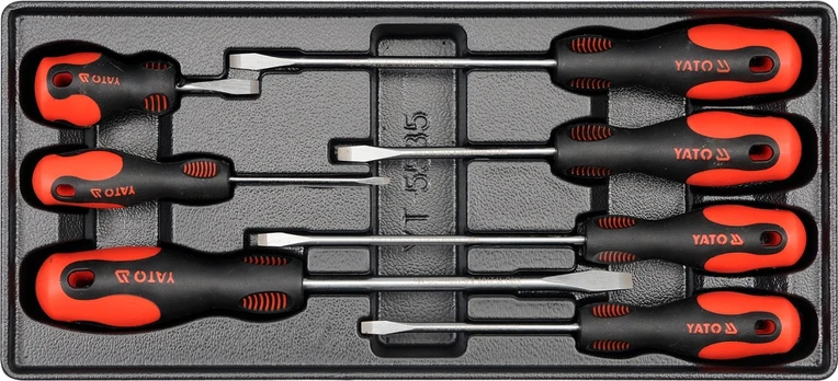YATO DRAWER INSERT SREWDRIVERS 7 vnt. 5535