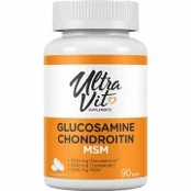 Vitaminai UltraVit Glucosamine Chondroitin MSM x 90