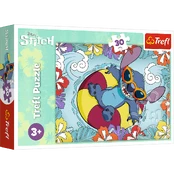Puzzles 30 elements Lilo and Stitch on vacation kaina