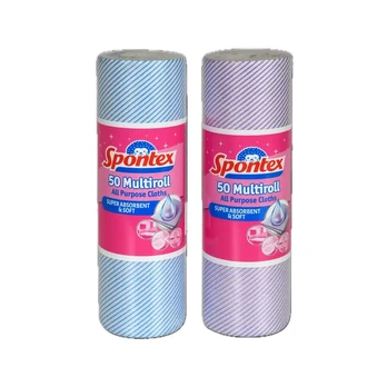 Universalių šluosčių ritinėlis SPONTEX MULTIROLL, 50 vnt.