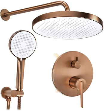 Rea Grace Copper Juodas Paslėptas Dušo Rinkinys + Dėžutė