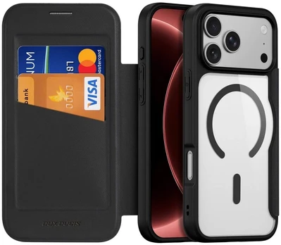 Dėklas DUX DUCIS case SKIN X PRO compatible with MagSafe for iPhone 18 Pro / 17 Pro (Open Ring Version) juodas