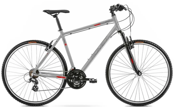 Dviratis Romet Orkan M 2024 graphite-red-21" / XL