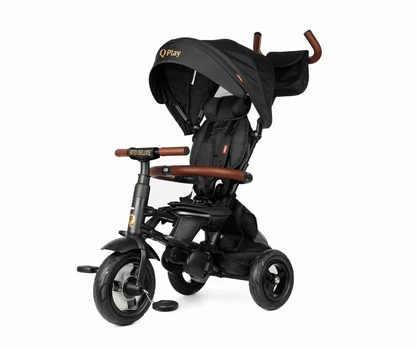 Qplay Rito Deluxe guminis juodas triratis