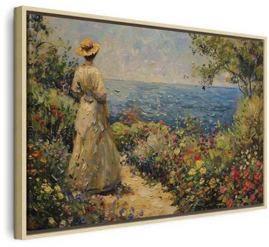 Artgeist Paveikslas - Nostalgic impression - a pensive woman contemplating
