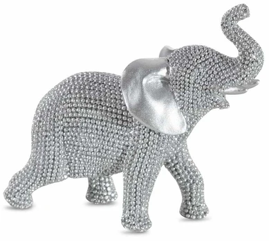 Figūrėlė, "Dramblys" Eldo, 12 cm, sidabro