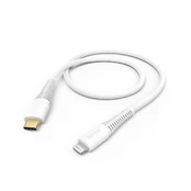 Hama 00201603 Charging Cable, USB-C - Lightning 1.5m white kaina