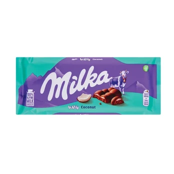 Šokoladas MILKA BUBBLY COCONUT, 97 g