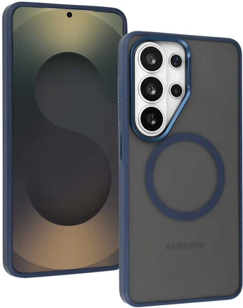 Liavec Soft dėklas Metal Frame skirtas Samsung Galaxy S26 mėlynas