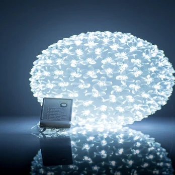 iLike N / A Bumba ar puķēm 465 200LED D-20cm balta