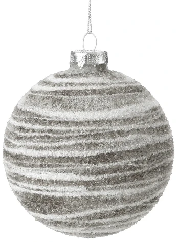 Eglutės žaisliukas, balta/smėlio, 10 cm, 10 cm, stiklas
