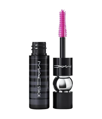 Blakstienų tušas MAC Stack Mini Mega, 8 ml, juoda sp.