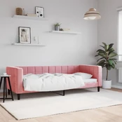 Sofa, rožinės spalvos, 80x200cm, aksomas kaina