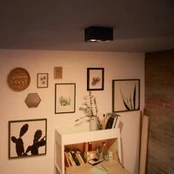 "Philips myLiving Box" LED prožektorius su dviem lemputėmis, juodas