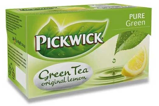 Te Pickwick Grøn med Lemon 20 breve,20 brv/pk
