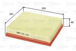 Oro filtras VALEO 585238 kaina
