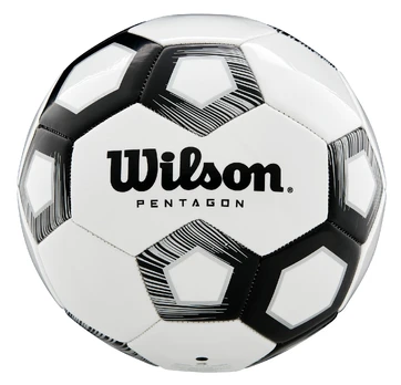 Futbolo kamuolys Wilson Pentagon, 4 dydis, balta sp./juoda sp.