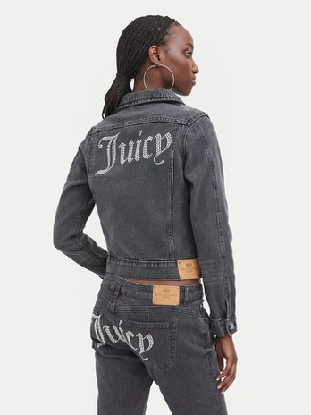 Juicy Couture Džinsinė striukė JCDIJ126957 Pilka Regular Fit