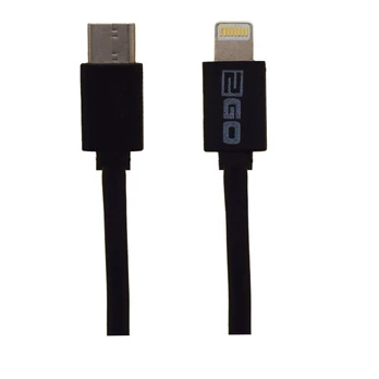 Kabelis USB 2GO USB-A - Lightning 1 m Juodas (795848)