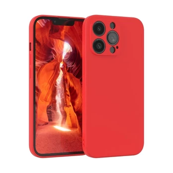 Dėklas Liquid Silicone 1.5mm Apple iPhone 15 raudonas