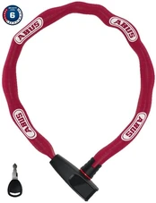 Dviračio spyna Abus Catena 6806K/85, raudona, 850 mm
