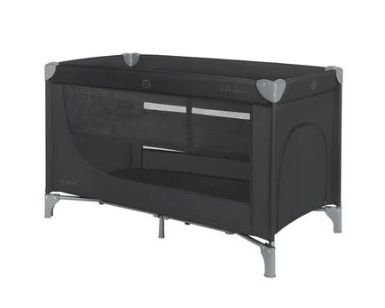 Kelioninė lovytė Kikka Boo So Gifted Black, 65x125x76 cm