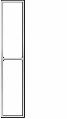 Stačiakampio formos aliuminio lyginimo profilis BMI (250 cm)